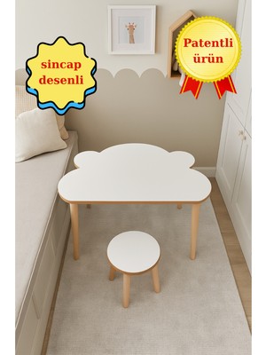 Mesavista Çocuk Aktivite Masası, Etkinlik Masası, Çocuk, Sincap Çalışma Masa- Sandalye Takımı Yaz- Sil Yüzey