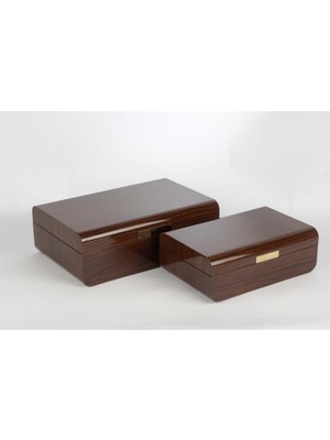 Mikasa Moor 2 Li Ahşap Gold Dek Kutu 24X16X8CM30X20X10CM