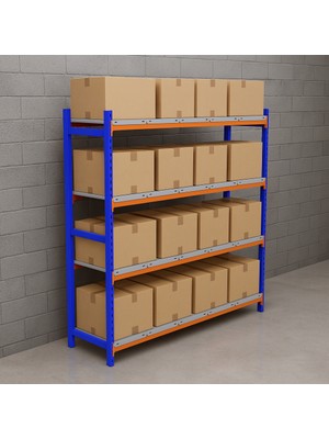4 Katlı Depo Rafı Hafif Rack Raf 300-350 kg Taşıma Kapasiteli