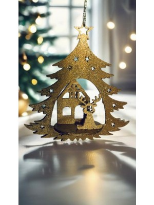 Happy Christmas Tree Dekoratif Obje