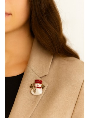 Uğurlu Dükkan Kardan Adam Iğneli Broş