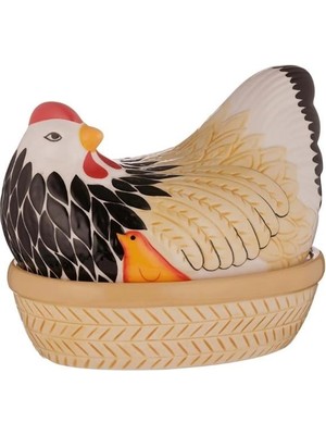 Mason Cash Rustik Tavuk Şeklinde Saklama Kabı Çok Renkli