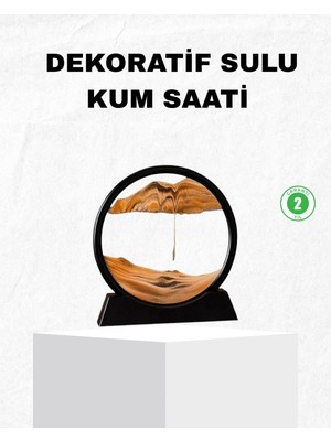 MiraLive Dekoratif Kum Saati – Şık Masa Üstü Aksesuar, Dayanıklı Malzeme, Modern ve Klasik Tasarım