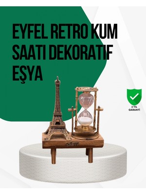 MiraLive Ahşap Kum Saati – Vintage Tasarımlı Masa Dekoru