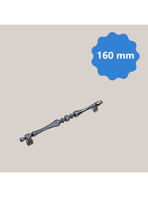 Silver Vezir Füme 160 mm Metal Dolap Çekmece Kulpları