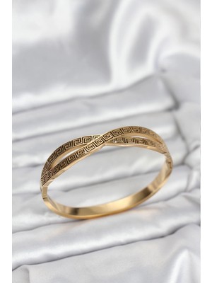 316L Çelik Renk Kadın Kelepçe Bileklik