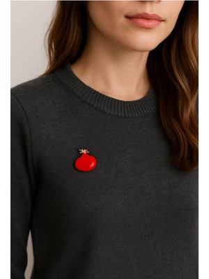 Uğurlu Dükkan Büyük Nar Iğneli Broş