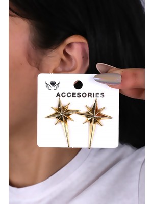 Kutup Yıldızı Kadın Küpe