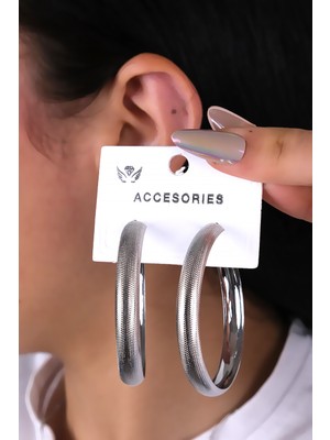 Büyük Boy Geniş Halka Kadın Küpe