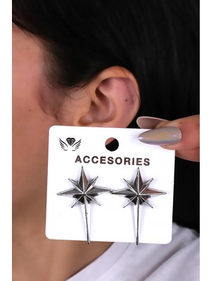 Kutup Yıldızı Kadın Küpe
