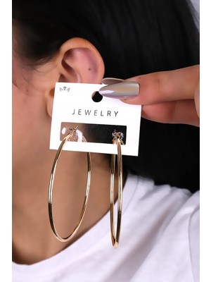 Gold Kadın Halka Küpe