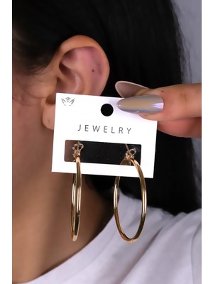 Orta Boy Halka Kadın Küpe