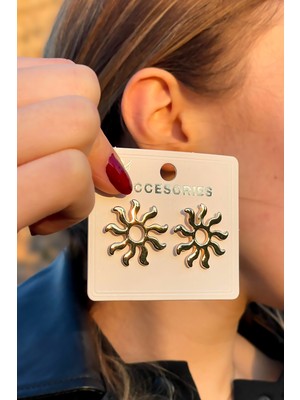 Şık Tasarım Güneş Kadın Küpe