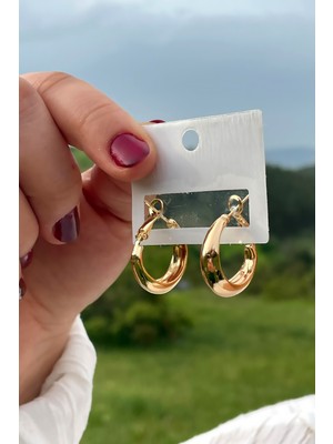 Gold Halka Kadın Küpe
