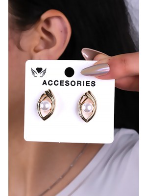 Inci Taşlı Çiçek Tasarım Kadın Küpe