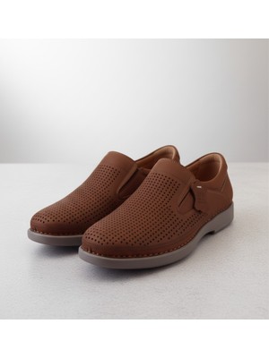 Growish GR0200 Hakiki Nubuk Deri 40 Numara Delikli Hafif Poli Taban Comfort Günlük Erkek Ayakkabı