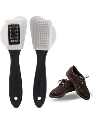 Skygo Üç Taraflı Taşınabilir Süet Bot Ayakkabı Temizleme Bakım Fırçası
