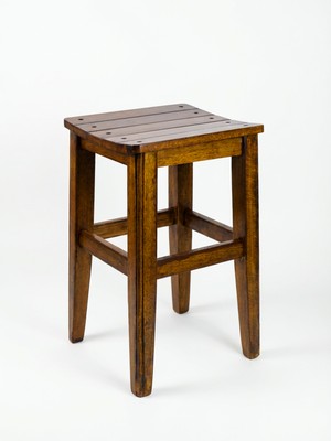 El Yapımı Çıtalı Tabure 45 cm