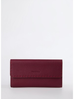 Fabrika Bordo Kadın Cüzdan Frk 540 Flt Deri Bordo