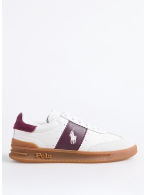 Polo Ralph Lauren Beyaz - Bordo Kadın Sneaker Hrt Aera Pp