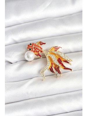 Marsilyan Japon Balığı Model Broş - TJ-BR468