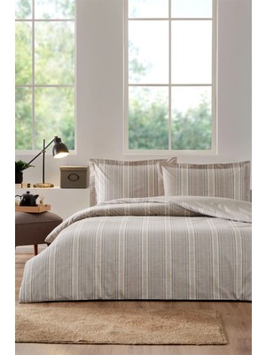 Özdilek Sandlinie Çift Kişilik Nevresim Takımı Bej