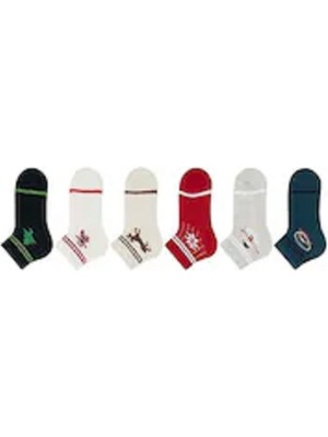 Semoor 6'lı Yeni Yıl Temalı Erkek Bebek Çorabı