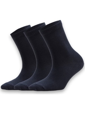 Semoor Siyah Soket Çocuk Çorabı 3'lü