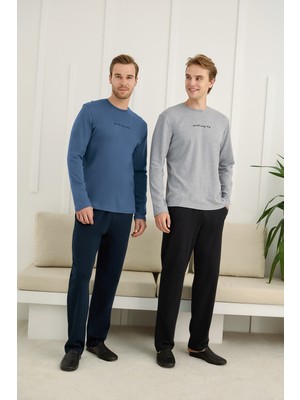 Nightlove Erkek Uzun Kollu Pijama Takımı