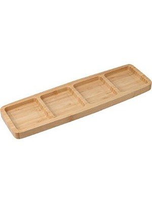 Koopman 4 Hazneli Ahşap Tabak 330 x 100 x 18 mm