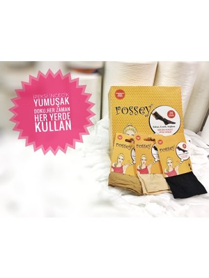 Rossey Micro Ipek Doku Ince (20D) Soket Çorap-Sahra 57 Ten-(12 Çift)