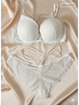 Fabony Ellavera 4120 Soft Cup Sütyen Takım Ekru
