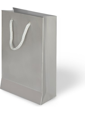 Muka Ip Saplı Lüks Karton Çanta 20X25X8 cm Pakette 24 Adet