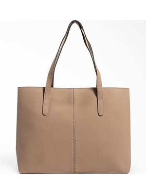 Rivina Soft Touch Büyük Boy Tote Model Kadın El Kol ve Omuz Çantası