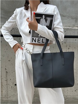 Rivina Soft Touch Büyük Boy Tote Model Kadın El Kol ve Omuz Çantası