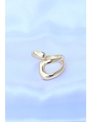 Pirinç Gold Renk Ayarlanabilir Yüzük - Lisinya