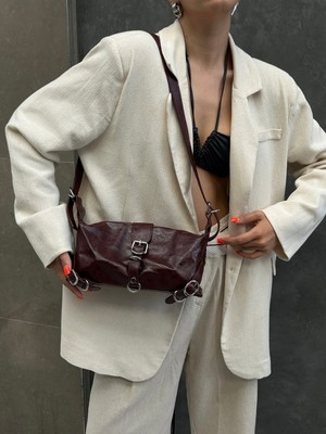 Rivina Nunda Kadın Retro-Vintage Model El Omuz ve Kol Çantası