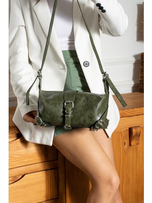 Rivina Nunda Kadın Retro-Vintage Model El Omuz ve Kol Çantası