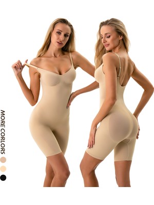 FitQueen Kadın Korse Göbek, Basen, Göğüs, Kalça Için Tam Boy Toparlayıcı Korse – Seamless Tüm Vücut Şekillendirici