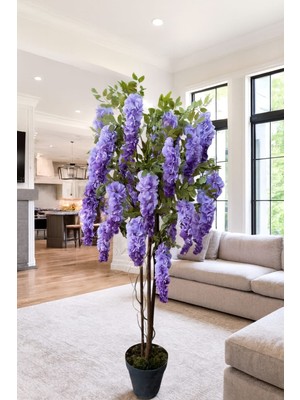 Maki Dekor Yapay Lüks Akasya 3 Gövdeli 150 cm Boyunda Dekoratif Ağaç