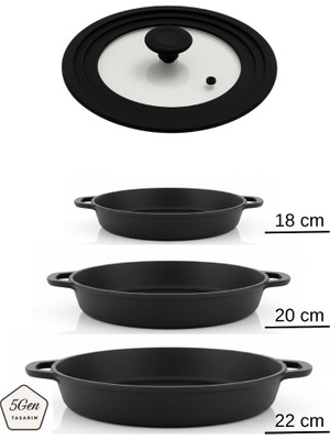 3'ü 1 Arada Kademeli Silikon Cam Kapak – 18, 20 ve 22 cm Tencerelere Uyumlu Çok Amaçlı Tasarım (Siyah & Gri Seçenekli)
