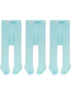 Novibaby 3'lü Bebek Pamuklu Külotlu Çorap, Çocuk Yenidoğan Pamuk Kız Erkek Okul Çorabı, Beyaz Ekru Pembe