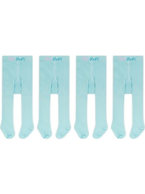 Novibaby 4'lü Bebek Pamuklu Külotlu Çorap, Çocuk Yenidoğan Pamuk Kız Erkek Okul Çorabı, Beyaz Ekru Pembe Vs.