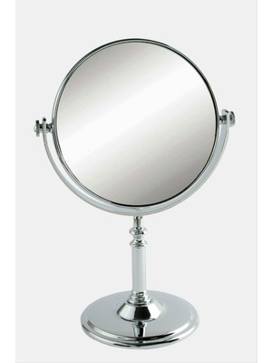 SiHako Yuvarlak Gümüş Renkli Masa Aynası 27 cm (3815)