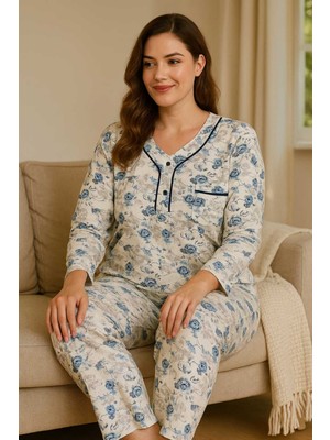 Tenra Geniş Kesim Kadın Pijama Takımı %100 Pamuk