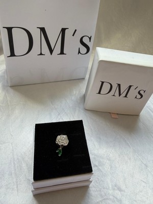 DMs Silver Açan Parlak Gül Gümüş Charm'ı