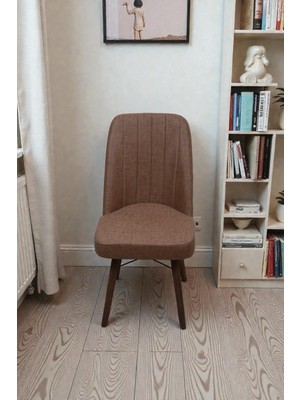 Baresmu Hasa 1 Adet Sandalye – Ahşap Ayaklı, Ergonomik, Rahat Oturumlu Modern Mutfak ve Yemek Sandalyesi