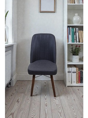 Baresmu Hasa 1 Adet Sandalye – Ahşap Ayaklı, Ergonomik, Rahat Oturumlu Modern Mutfak ve Yemek Sandalyesi