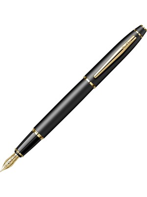 Scrikss Dolma Kalem 35 Noble Mat Siyah Altın M Uç ( Isim Yazdırılabilir Detay Açıklamada )