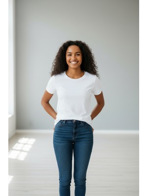 Lyvean Bisiklet Yaka Regular Kısa Kollu Tshirt